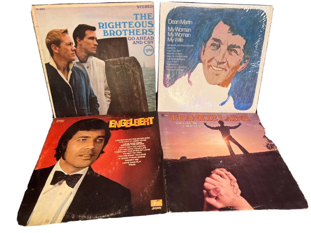 4x LPs THE RIGHTEOUS BROTHERS-Go Ahead Cry-Frankie Laine-Engelbert-Dean Martin